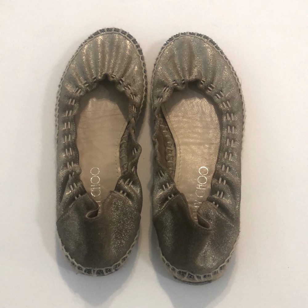 JIMMY CHOO Deena Metallic Espadrille - Picture 3 of 10